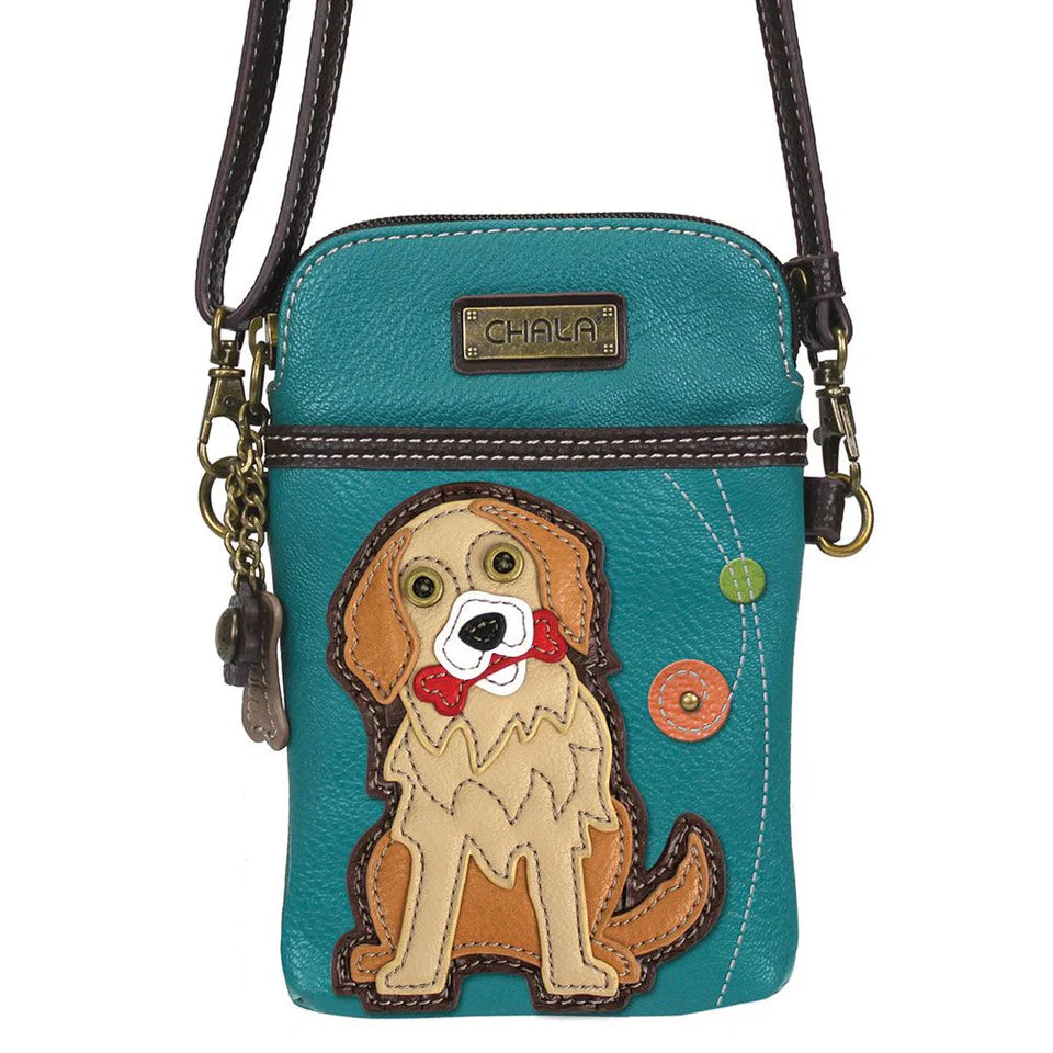 Chala Cellphone Xbody - Golden Retriever (Turquoise)-Chala Group-Little Giant Kidz