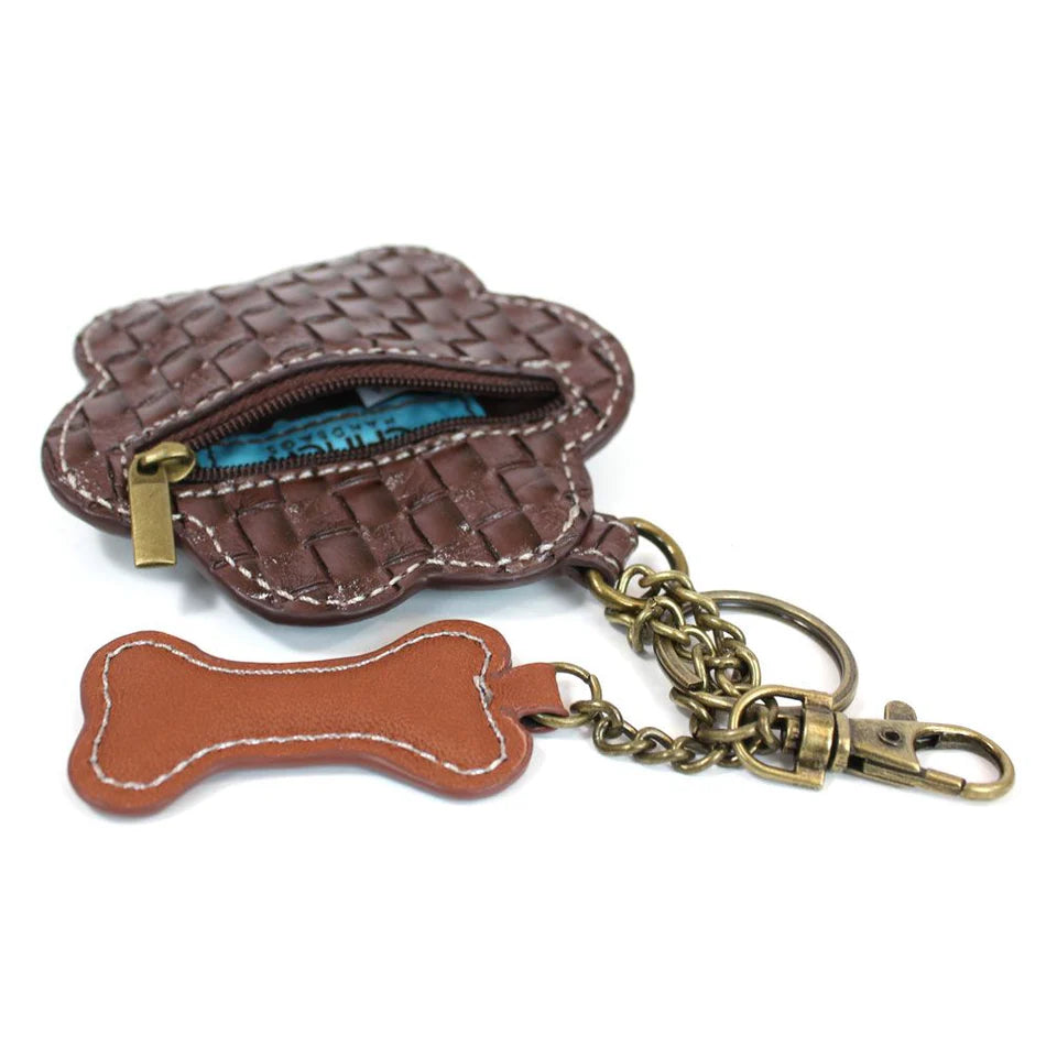 Chala Key Fob/Coin Purse - Paw Print (Teal)-Chala Group-Little Giant Kidz