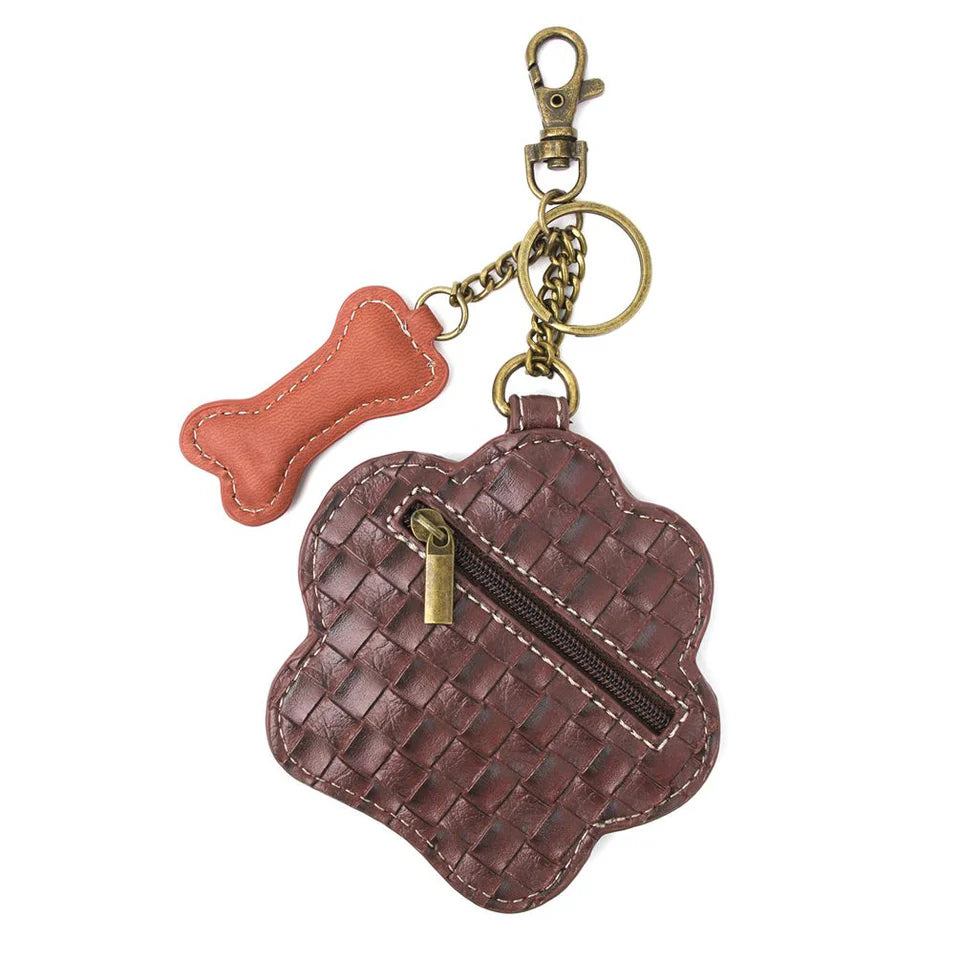 Chala Key Fob/Coin Purse - Paw Print (Teal)-Chala Group-Little Giant Kidz