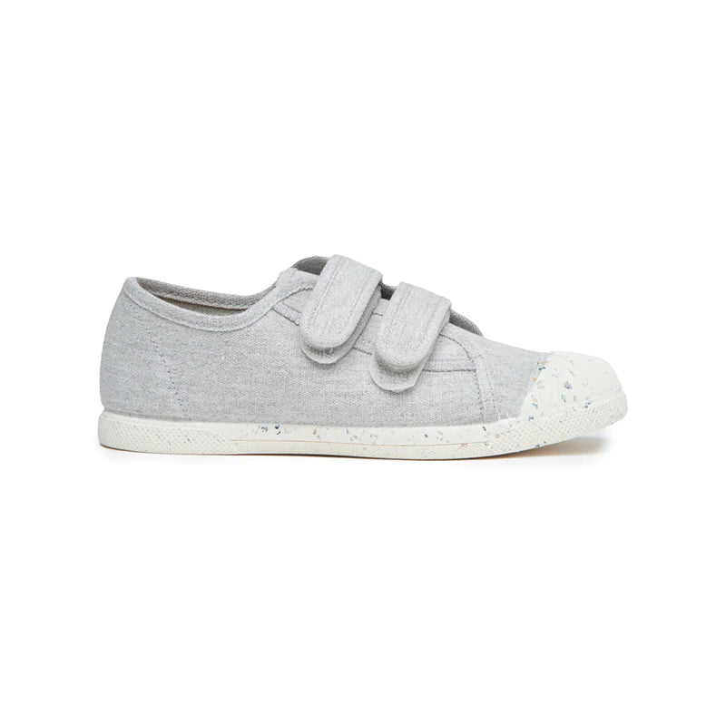 Toddler / Kid Dual Velcro Simple White Canvas Shoes