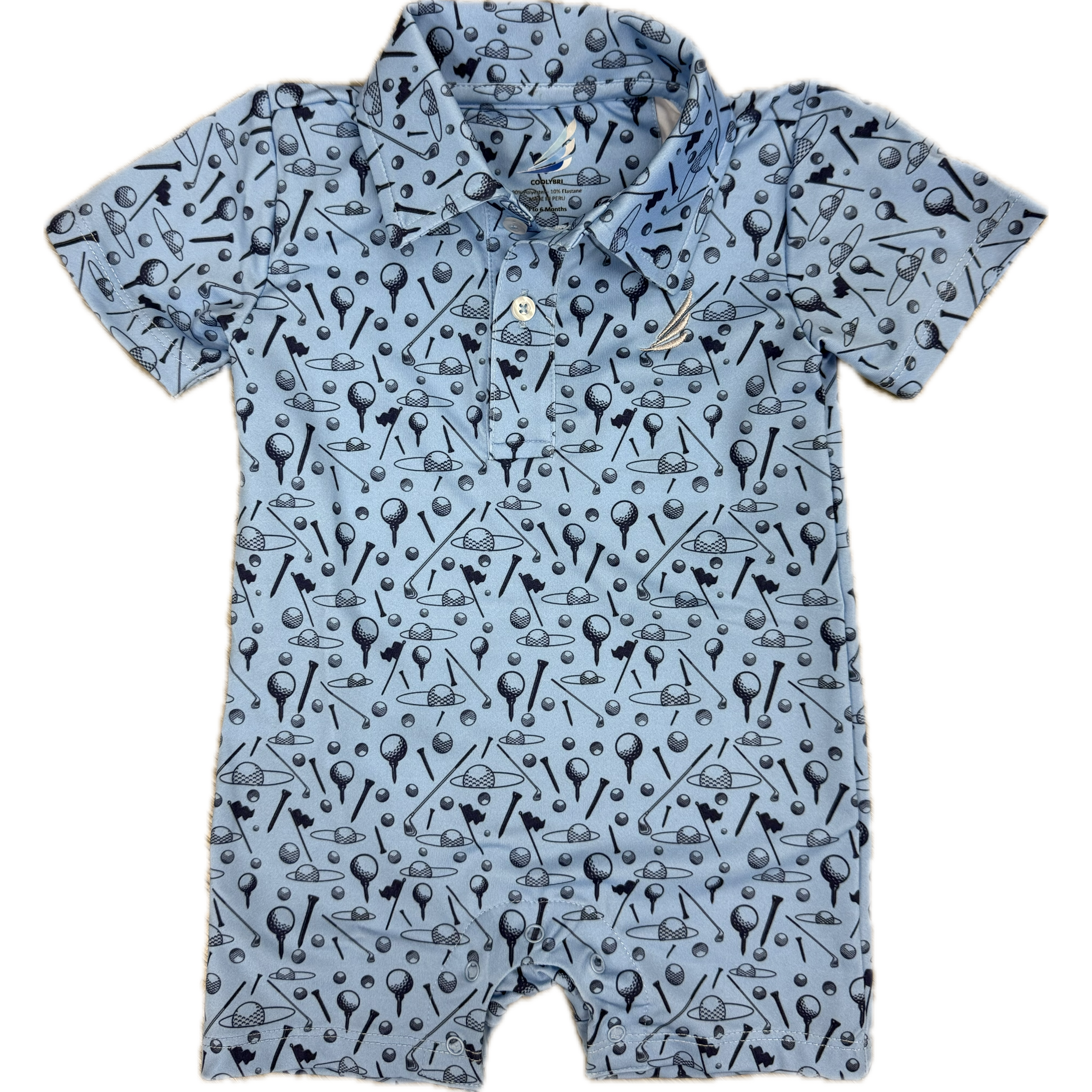 Coolybri Banksy Blue Romper-Coolybri-Little Giant Kidz