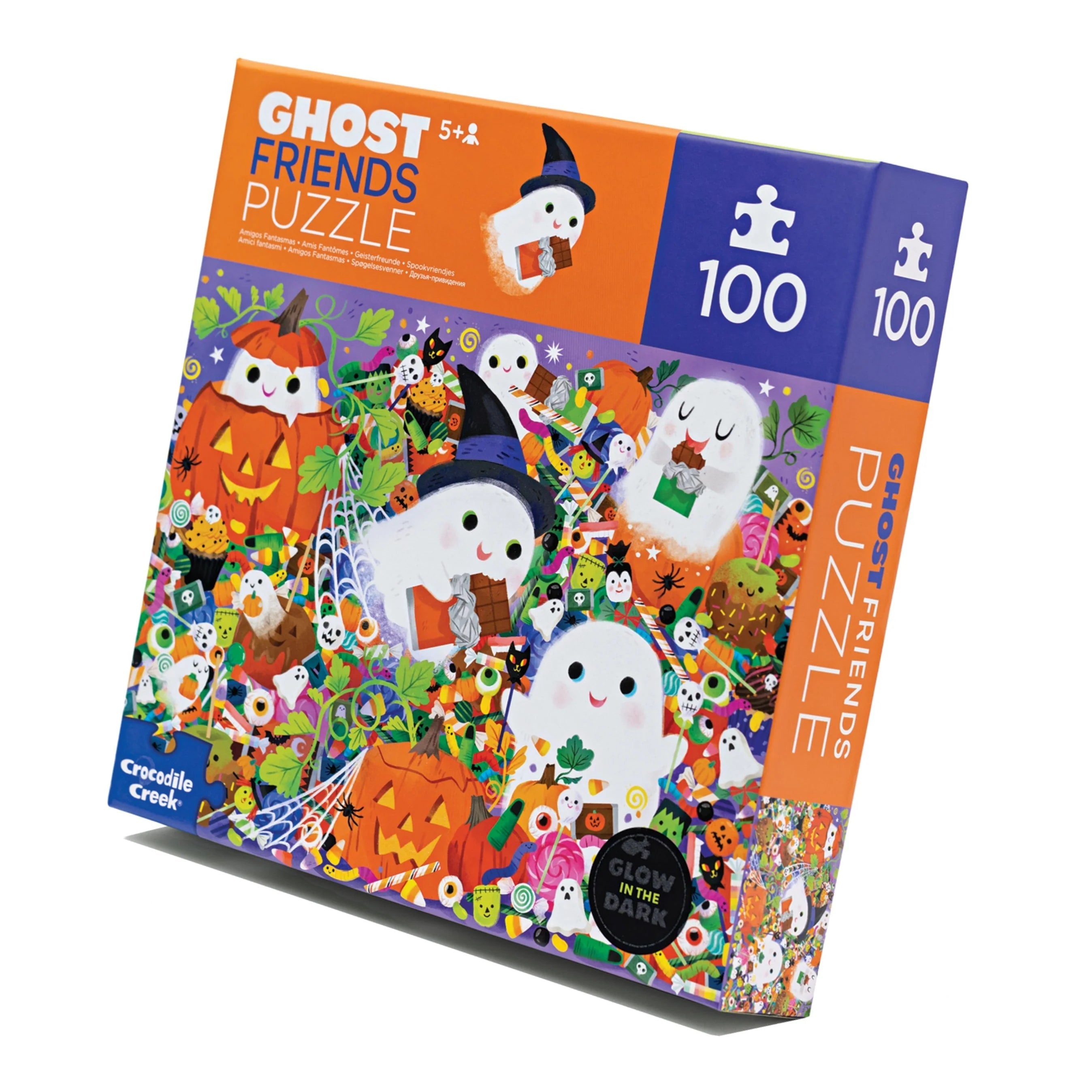 Crocodile Creek 100 Piece Puzzle - Glow in the Dark Ghost Friends-Crocodile Creek-Little Giant Kidz