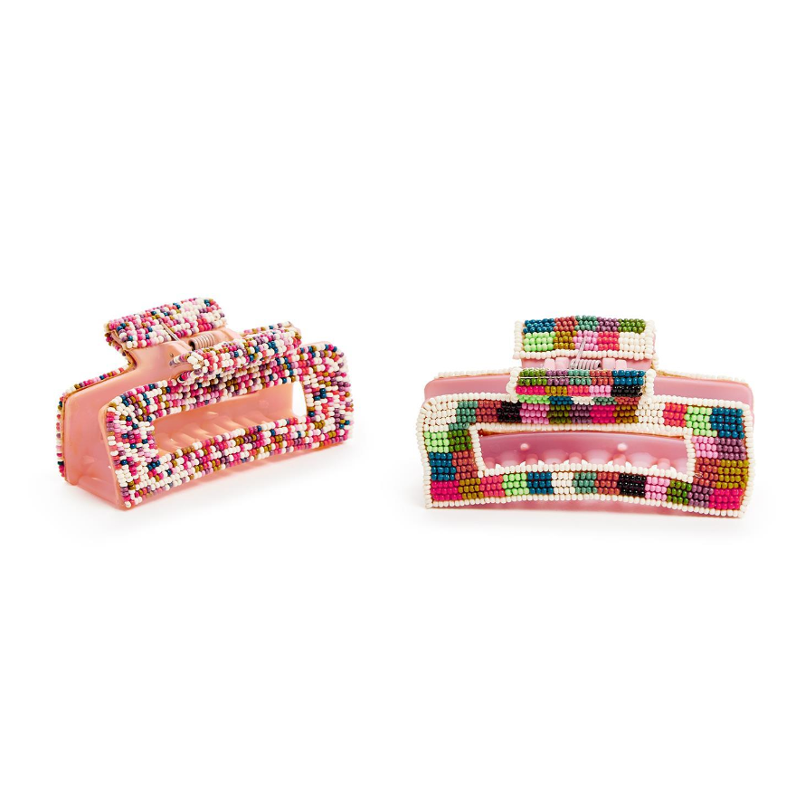 Cupcakes & Cartwheels Beaded Claw Clip-CUPCAKES & CARTWHEELS-Little Giant Kidz