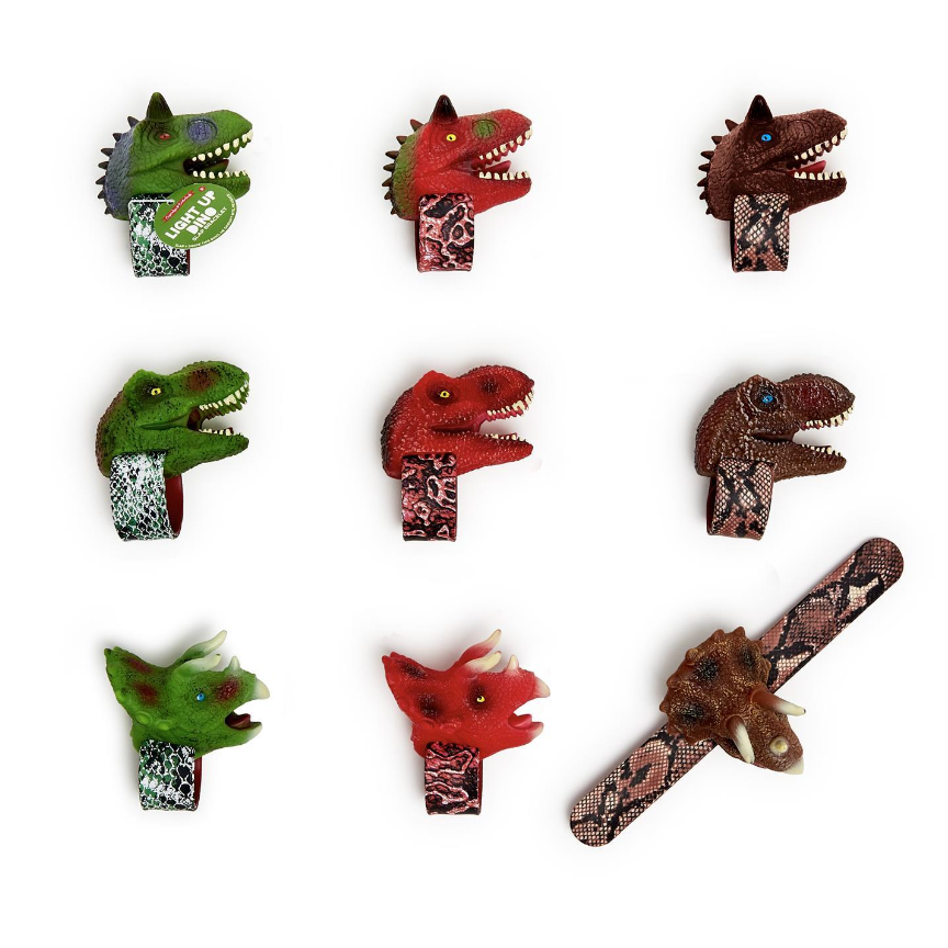 Cupcakes & Cartwheels Dinosaur Slap Bracelet - Assorted-CUPCAKES & CARTWHEELS-Little Giant Kidz