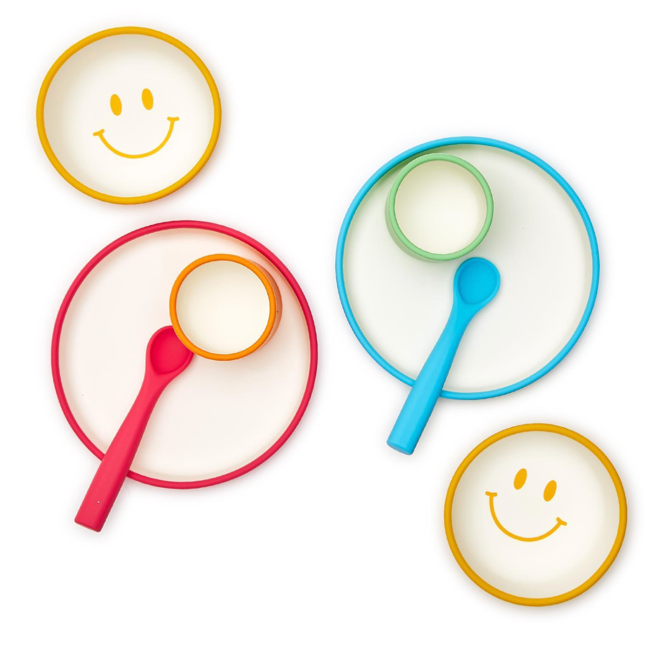 Cupcakes & Cartwheels Happy Silicone Meal Time Set-CUPCAKES & CARTWHEELS-Little Giant Kidz