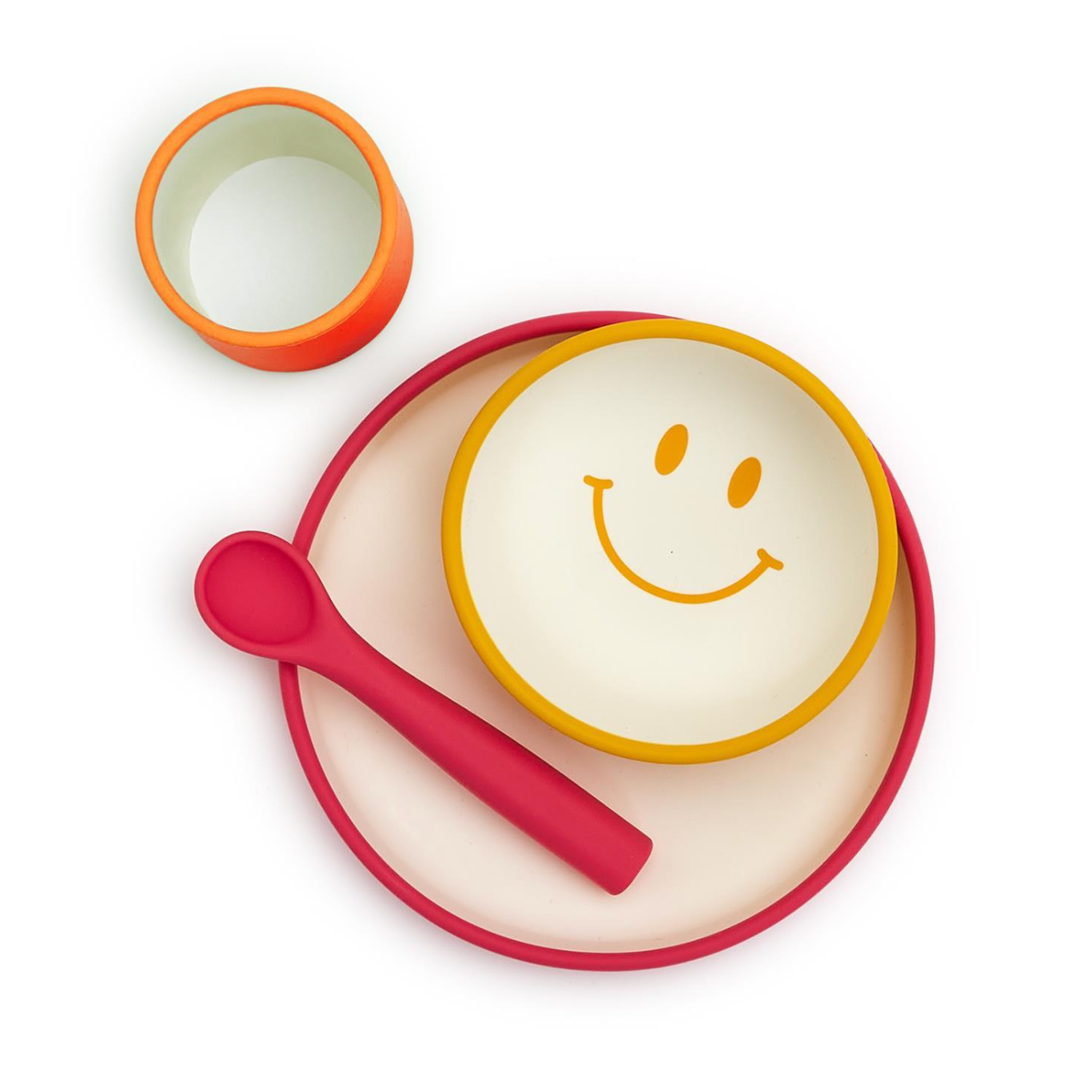 Cupcakes & Cartwheels Happy Silicone Meal Time Set-CUPCAKES & CARTWHEELS-Little Giant Kidz