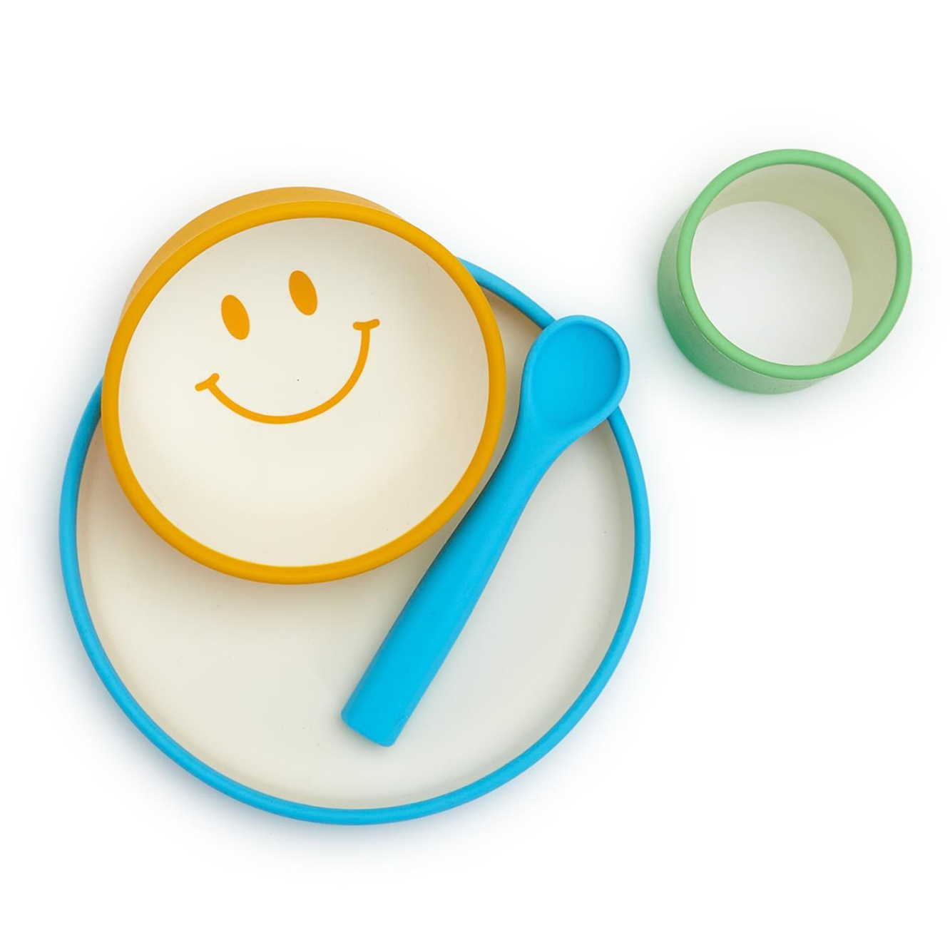 Cupcakes & Cartwheels Happy Silicone Meal Time Set-CUPCAKES & CARTWHEELS-Little Giant Kidz