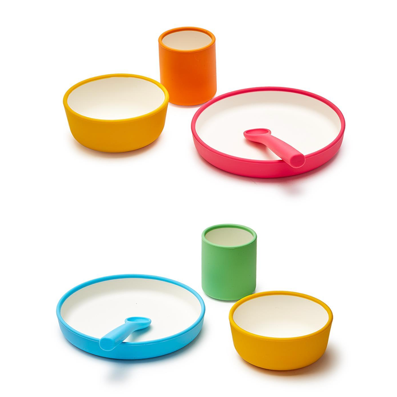 Cupcakes & Cartwheels Happy Silicone Meal Time Set-CUPCAKES & CARTWHEELS-Little Giant Kidz