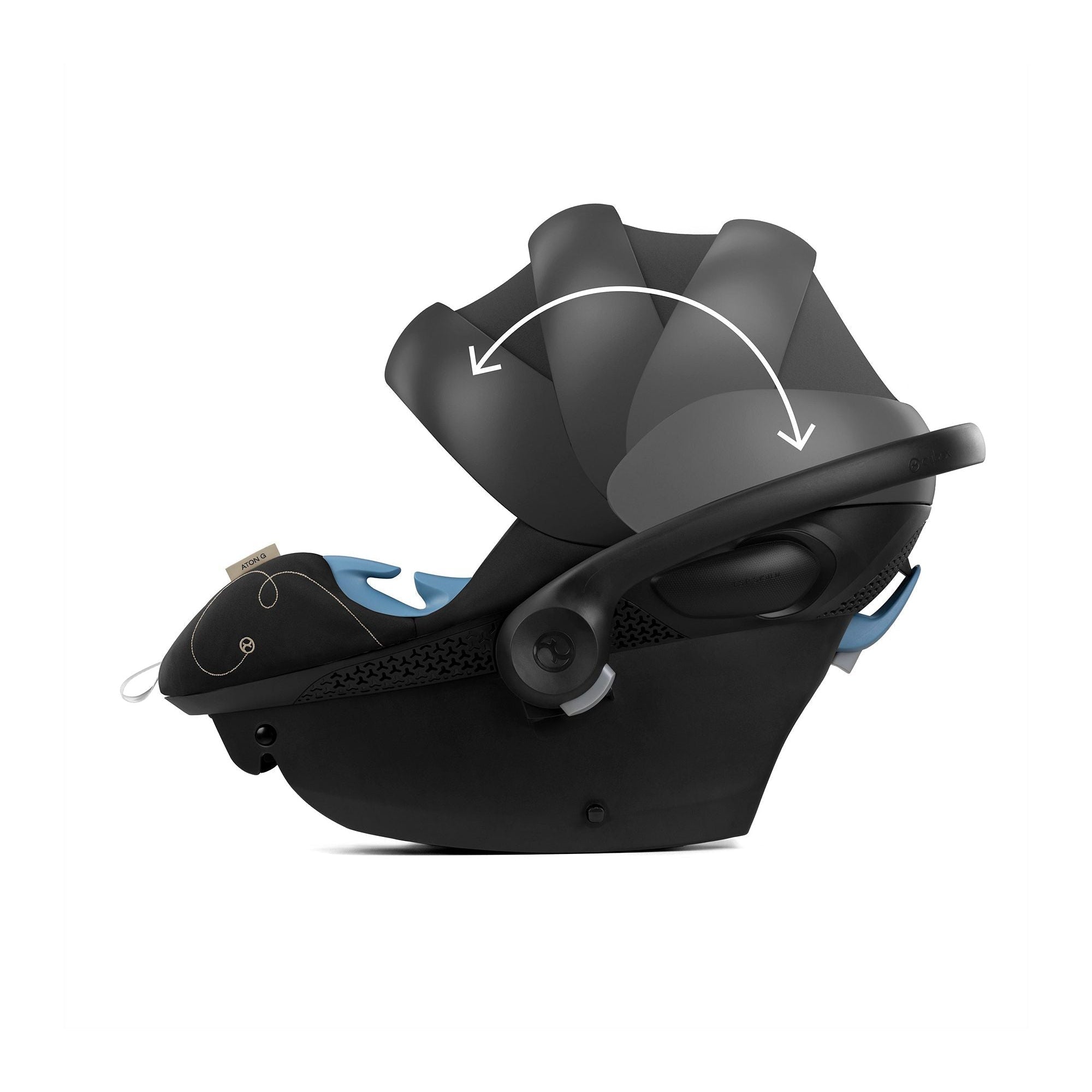 Cybex Gold Aton G Infant Car Seat with SensorSafe - Moon Black