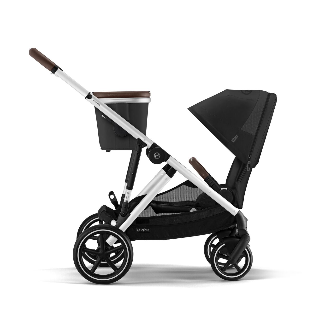 Cybex - Balios S Lux 2 Stroller, Silver Frame/Moon Black