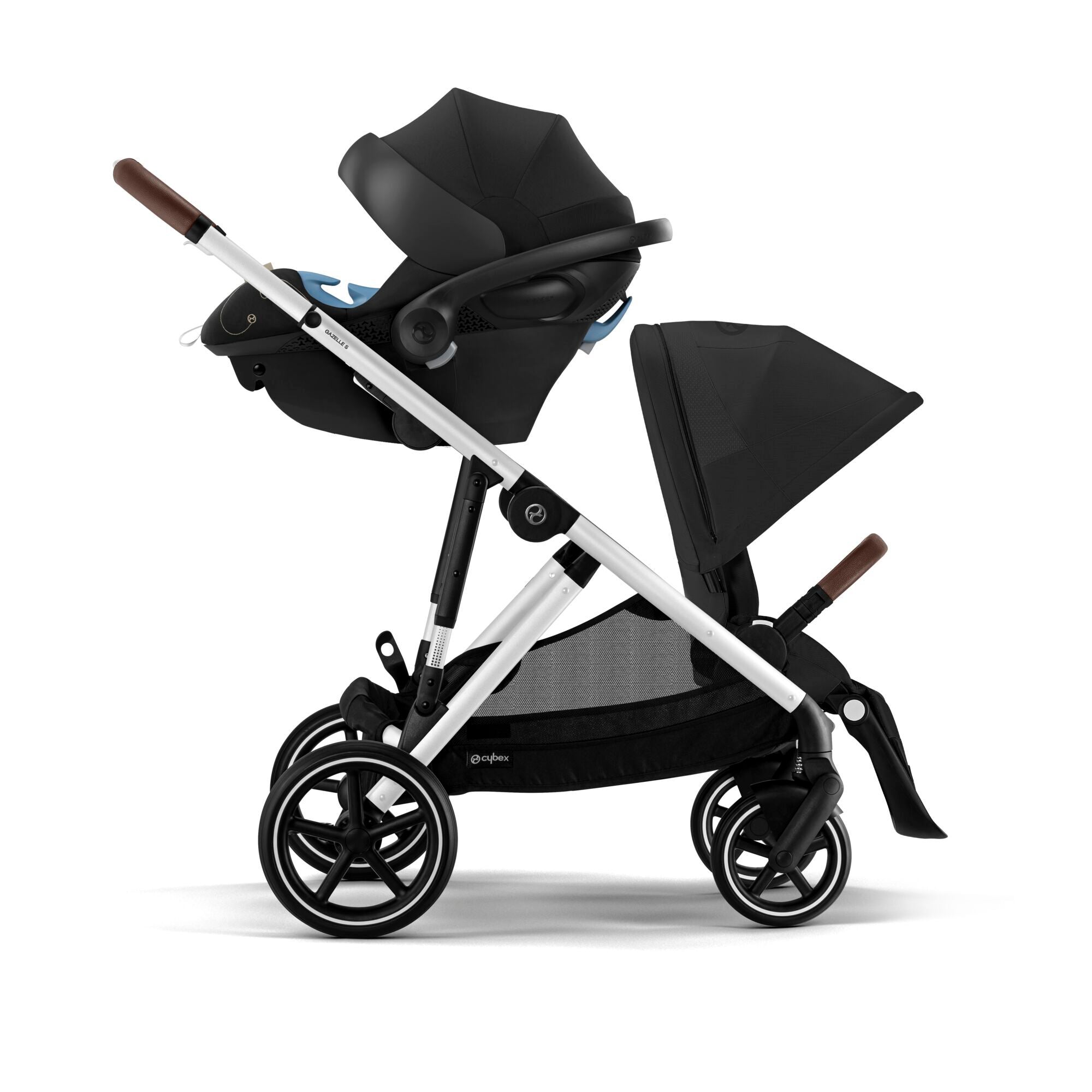 Cybex Gold Gazelle S Moon Black (Silver Frame)