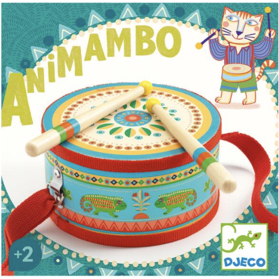 DJECO Animambo Hand Drum Musical Toy-DJECO-Little Giant Kidz