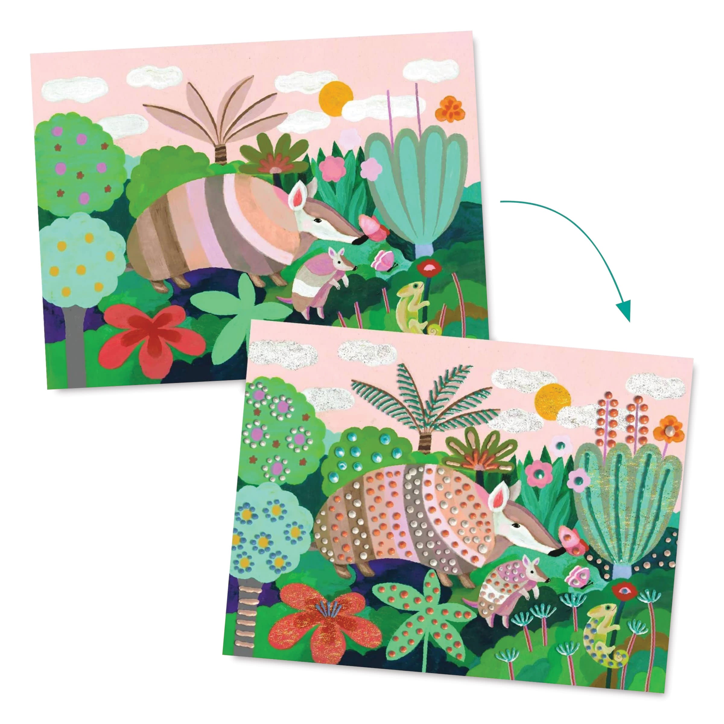 DJECO Le Grand Artist Tropical 3D Painting Activity Kit-DJECO-Little Giant Kidz