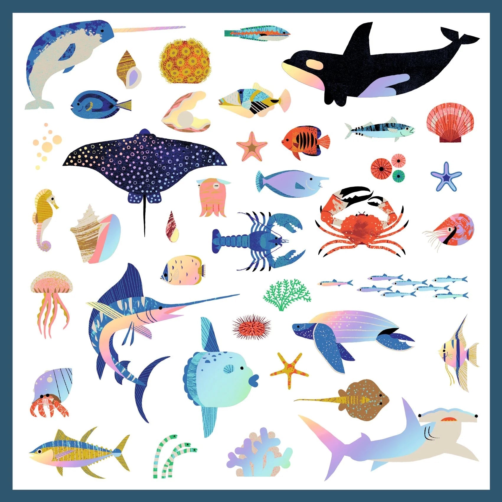 DJECO Metallic Sticker Collection - Ocean-DJECO-Little Giant Kidz