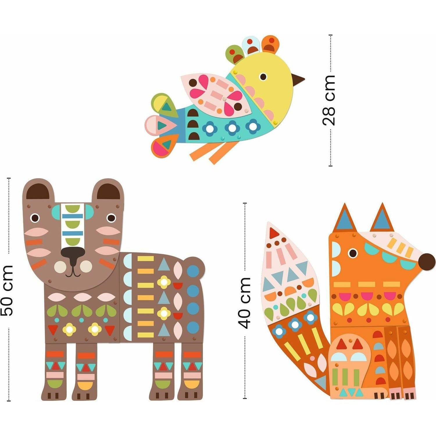 DJECO Petit Gifts 3 Giant Animals Collage Activity-DJECO-Little Giant Kidz