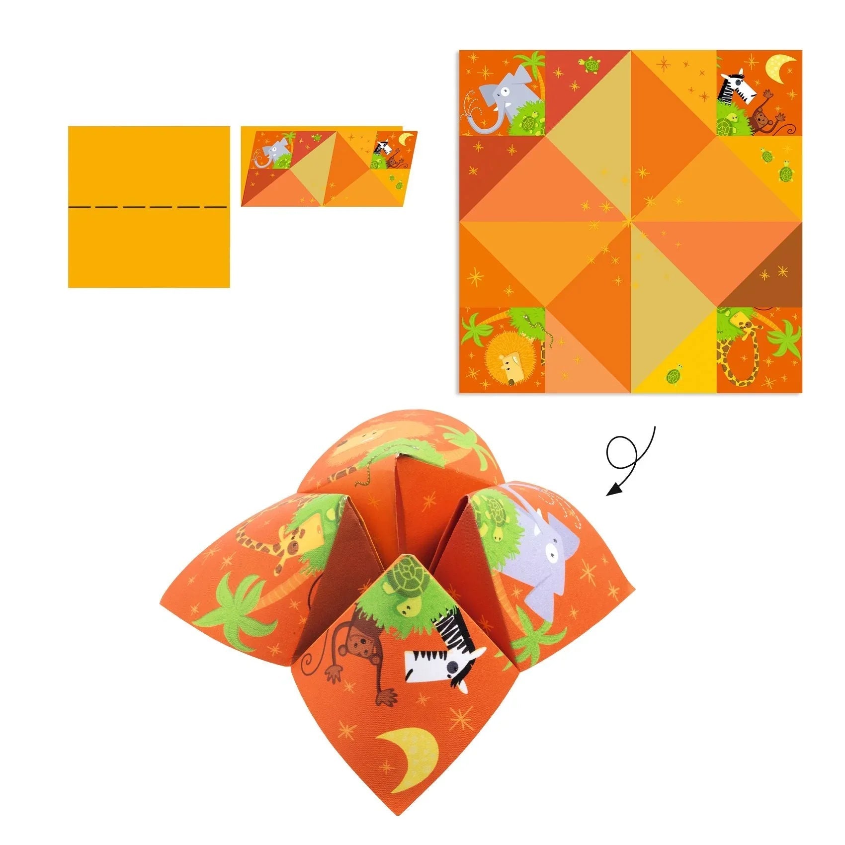 DJECO Petit Gifts Origami - Fortune Tellers Animals-DJECO-Little Giant Kidz