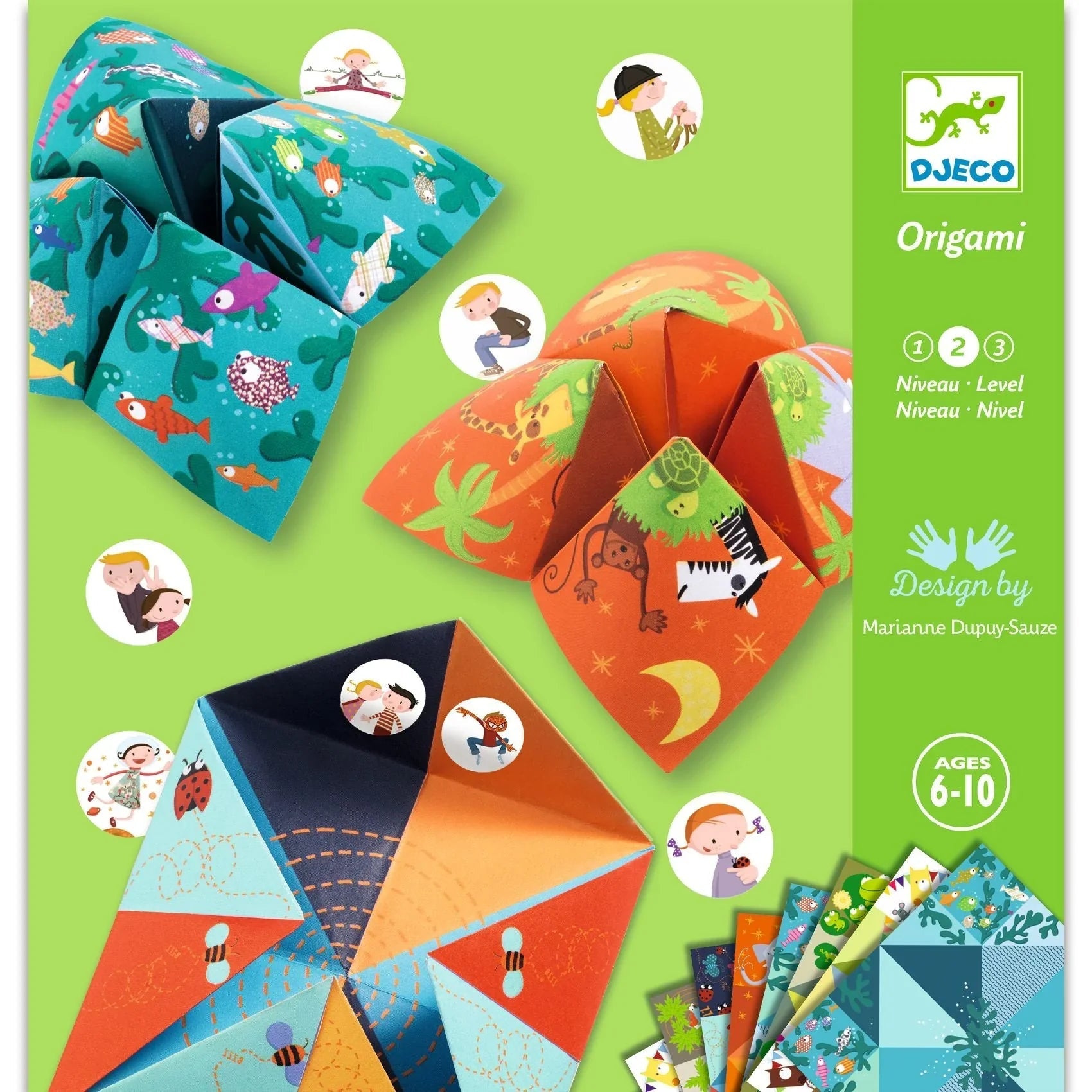 DJECO Petit Gifts Origami - Fortune Tellers Animals-DJECO-Little Giant Kidz