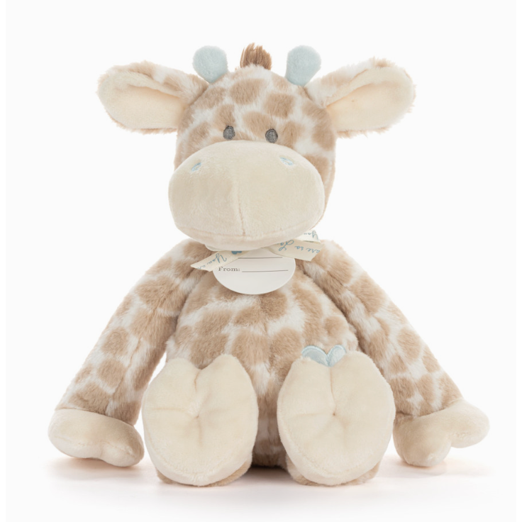 Demdaco Luxurious Giraffe Plush - Blue-DEMDACO-Little Giant Kidz