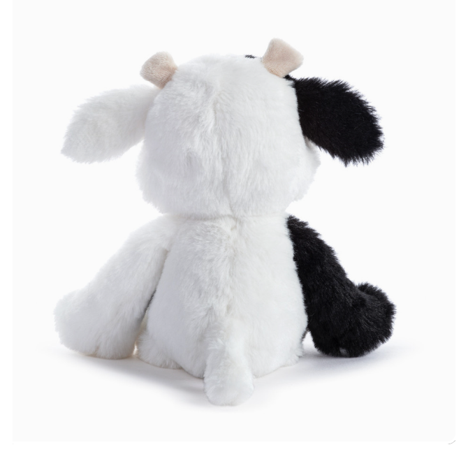 Demdaco Tinies Black and White Cow-DEMDACO-Little Giant Kidz