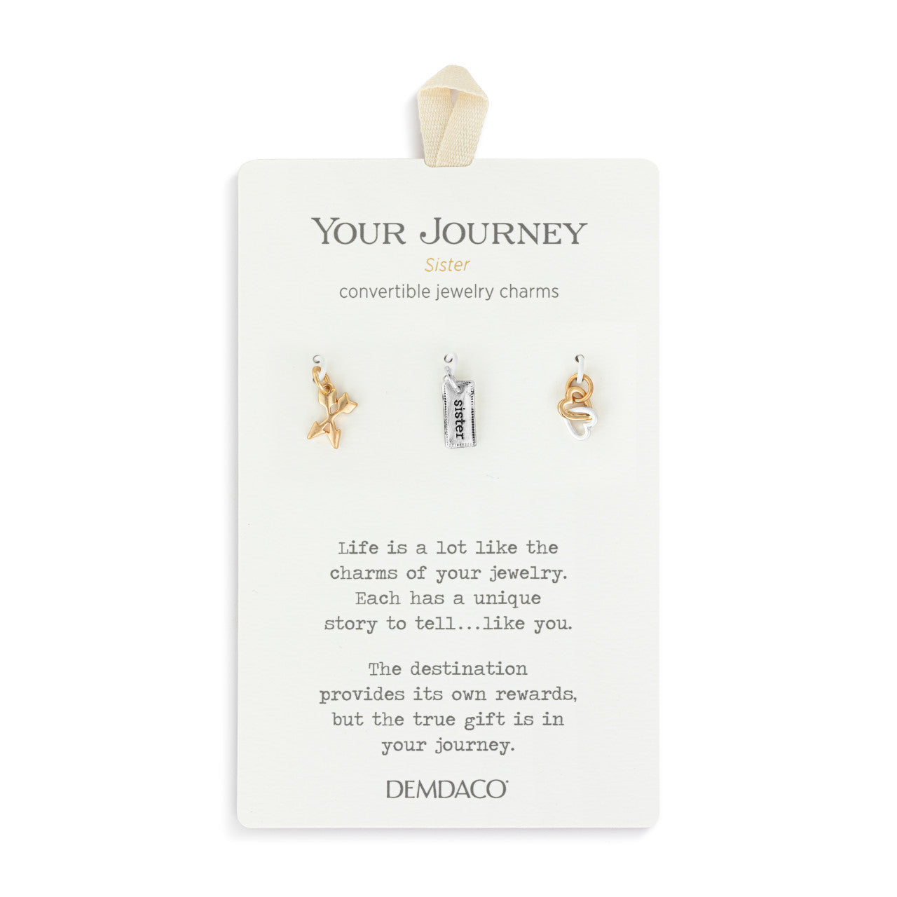 Demdaco Your Journey Charms Set of 3 - Sister-DEMDACO-Little Giant Kidz