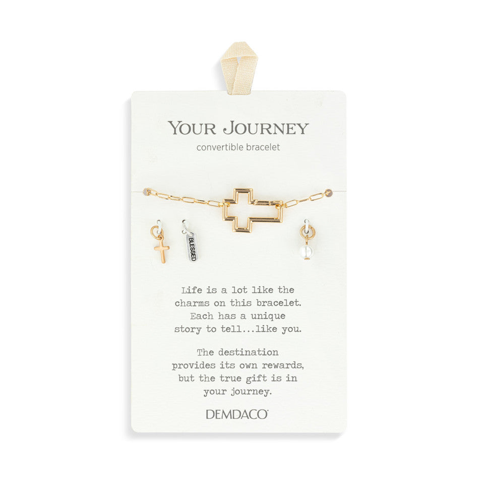 Demdaco Your Journey Faith Bracelet Jewelry Set - Gold-DEMDACO-Little Giant Kidz