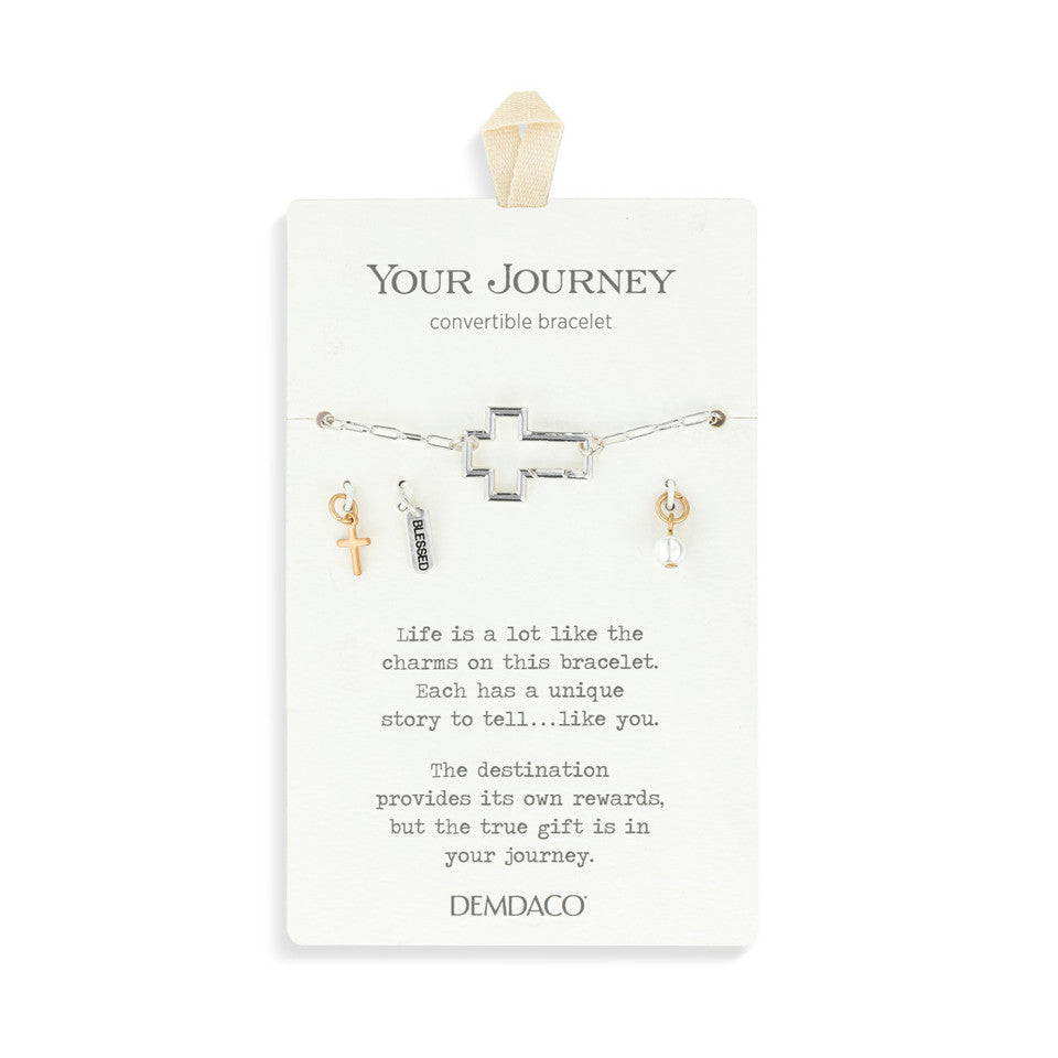 Demdaco Your Journey Faith Bracelet Jewelry Set - Silver-DEMDACO-Little Giant Kidz