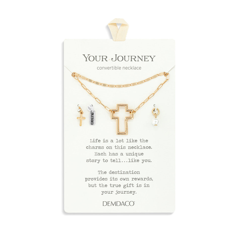 Demdaco Your Journey Faith Necklace Jewelry Set - Gold-DEMDACO-Little Giant Kidz