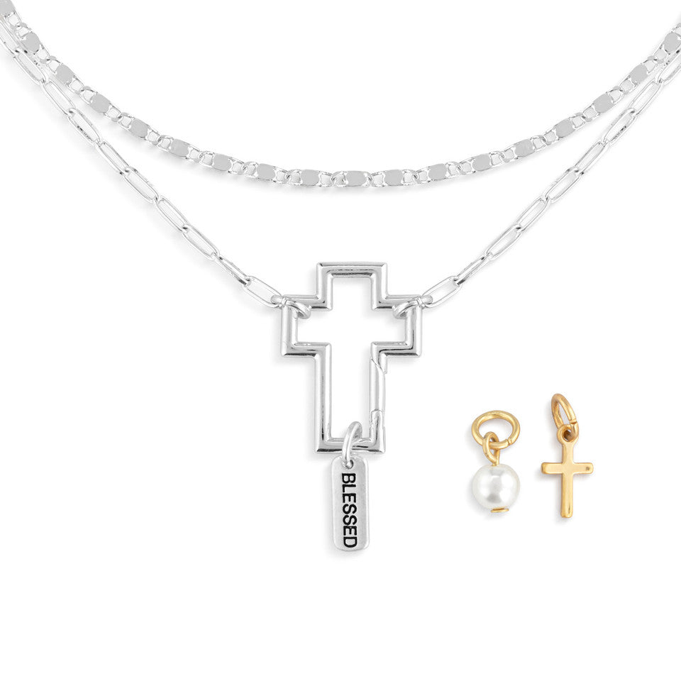 Demdaco Your Journey Faith Necklace Jewelry Set - Silver-DEMDACO-Little Giant Kidz