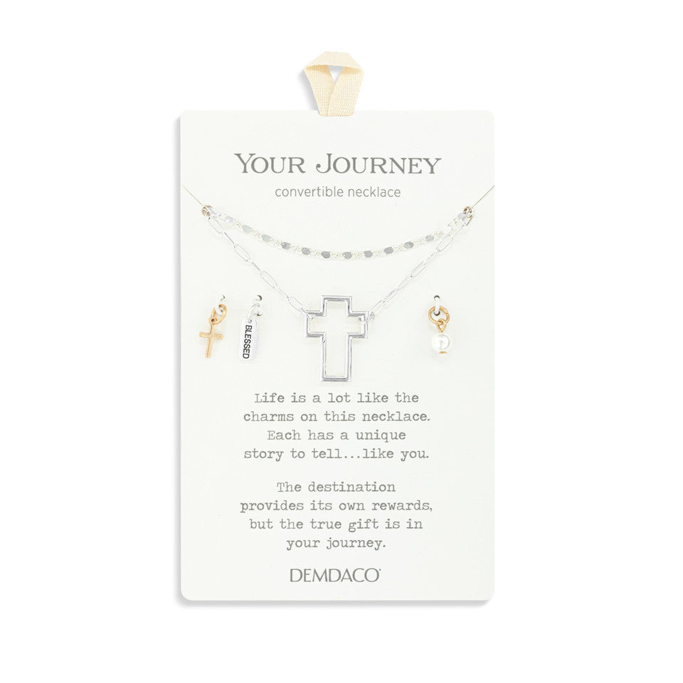 Demdaco Your Journey Faith Necklace Jewelry Set - Silver-DEMDACO-Little Giant Kidz