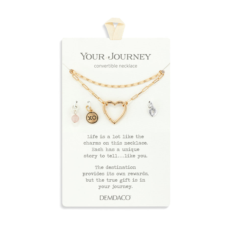 Demdaco Your Journey Love Necklace Jewelry Set - Gold-DEMDACO-Little Giant Kidz