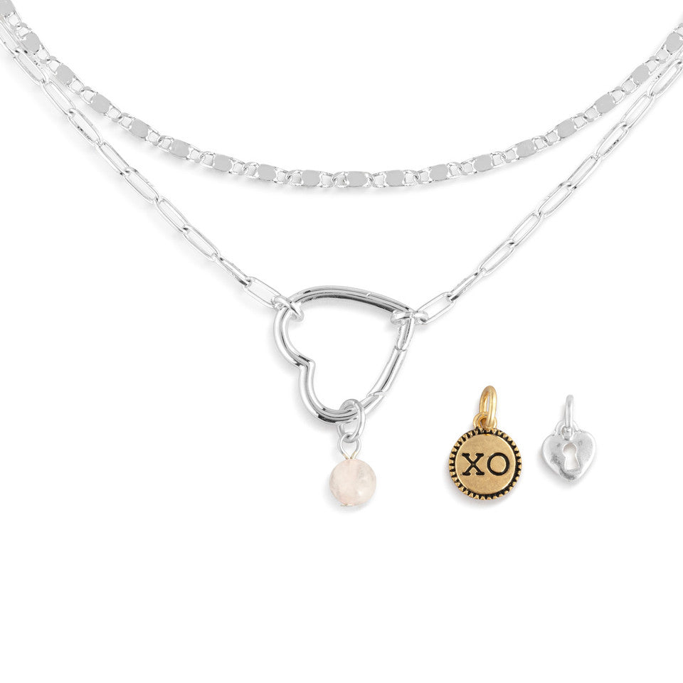 Demdaco Your Journey Love Necklace Jewelry Set - Silver-DEMDACO-Little Giant Kidz