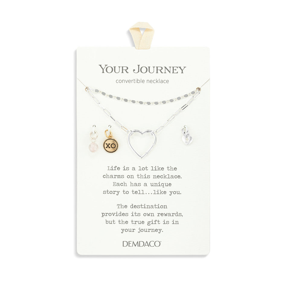 Demdaco Your Journey Love Necklace Jewelry Set - Silver-DEMDACO-Little Giant Kidz