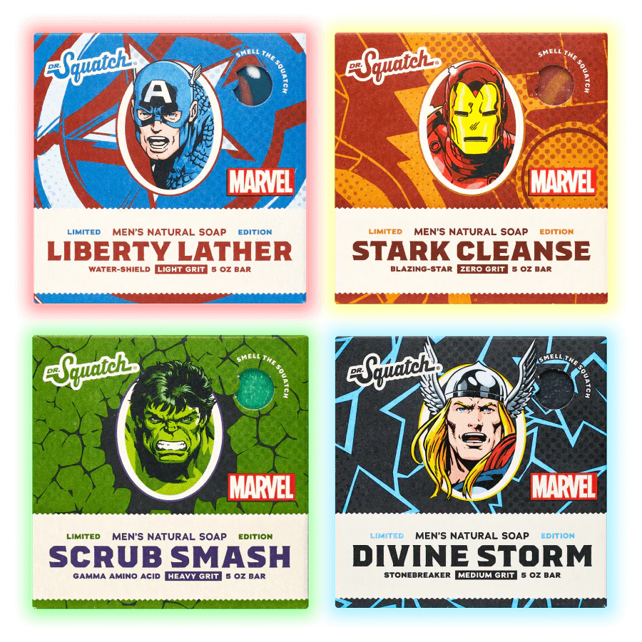 Dr. Squatch Limited Edition Marvel Avengers™ Men's Natural Soap-Dr. Squatch-Little Giant Kidz