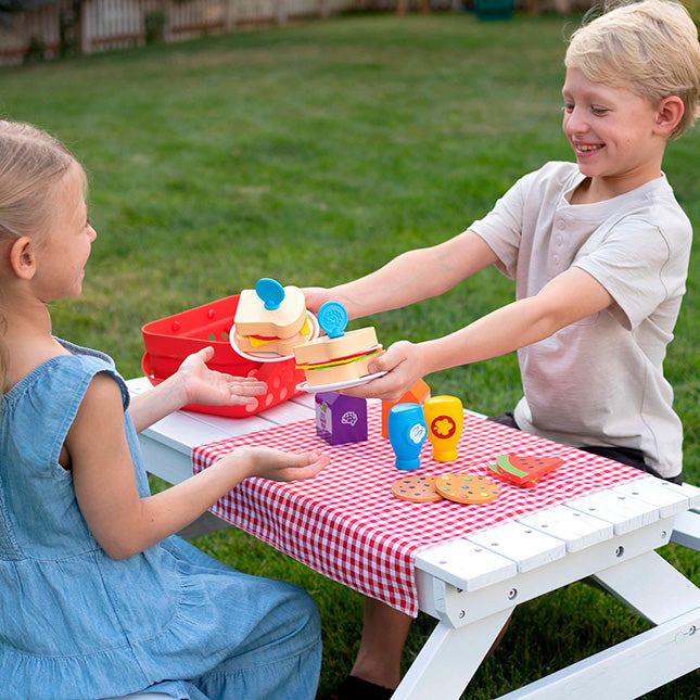 Fat Brain Pretendables Picnic Basket Set-FATBRAIN-Little Giant Kidz