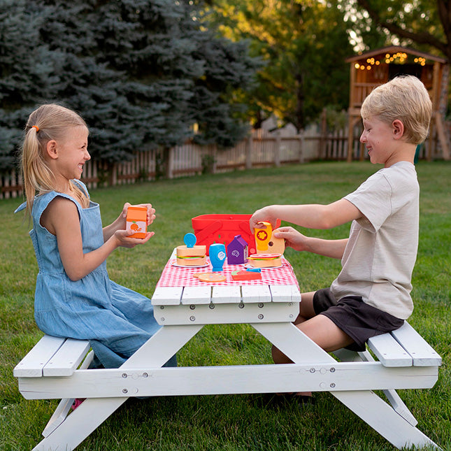 Fat Brain Pretendables Picnic Basket Set-FATBRAIN-Little Giant Kidz