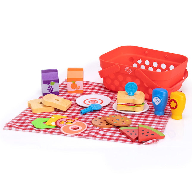 Fat Brain Pretendables Picnic Basket Set-FATBRAIN-Little Giant Kidz