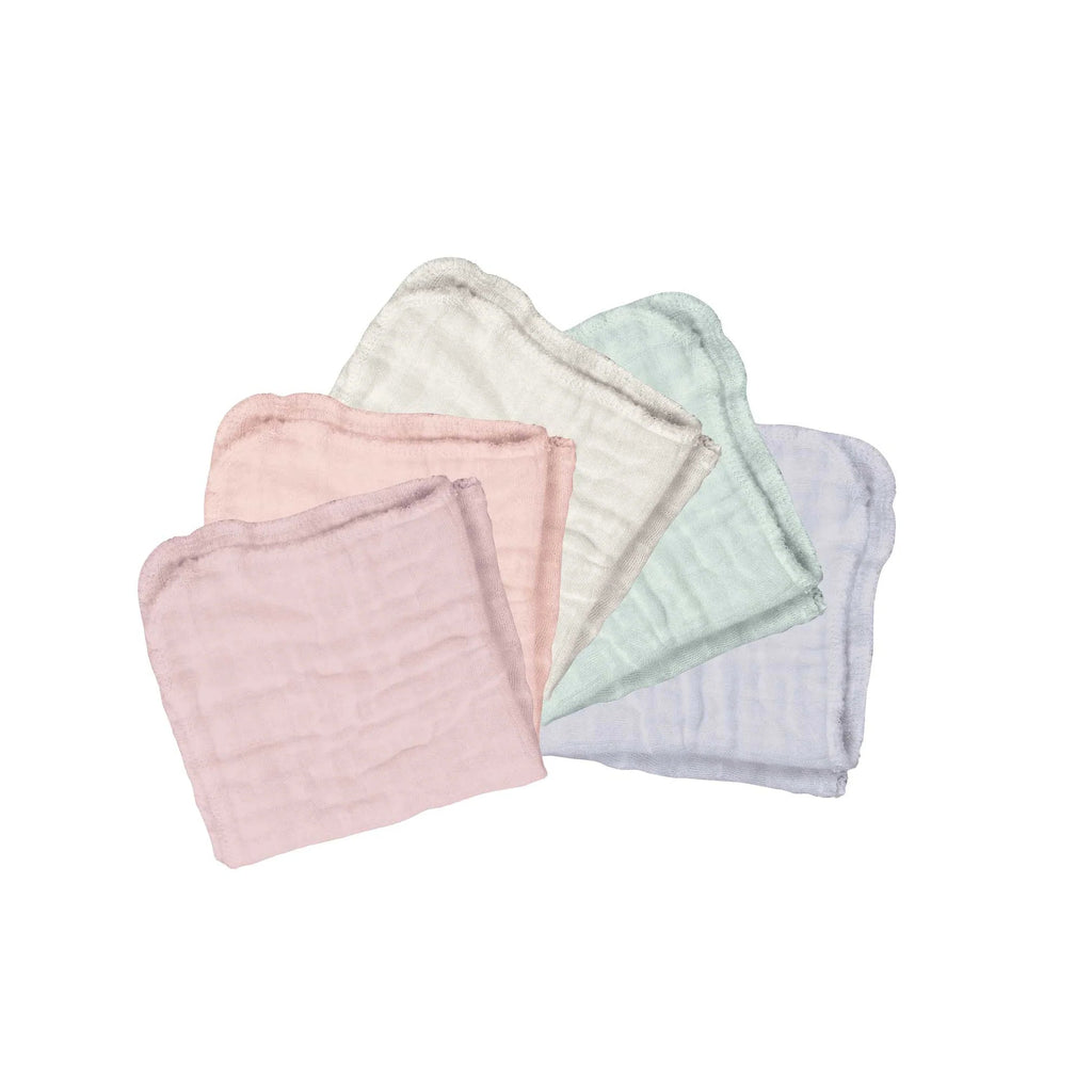 Green Sprouts Rose Organic Cotton Muslin Burp Cloths 3 pack