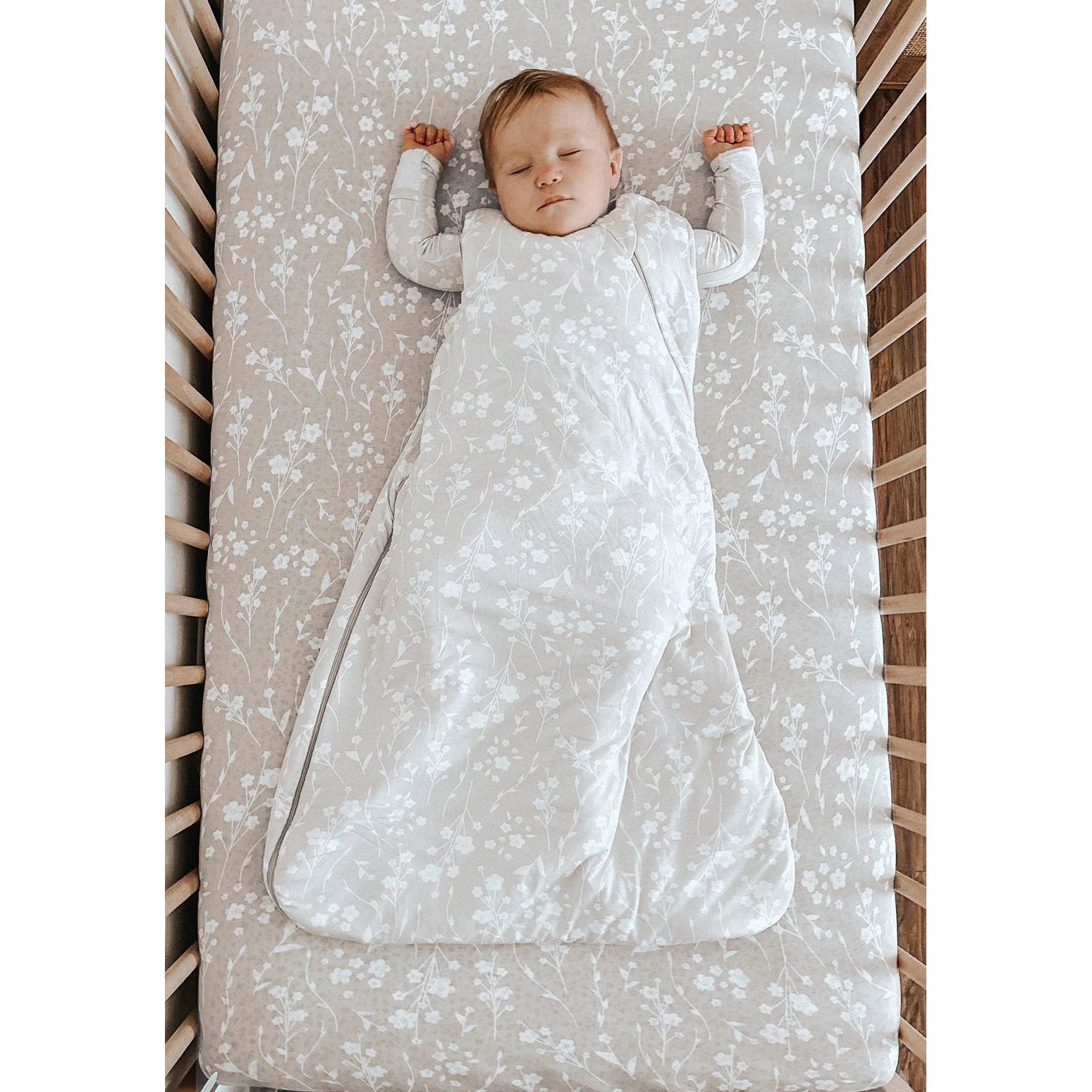 Gunamuna Magnolia Crib Sheet-GUNAMUNA-Little Giant Kidz