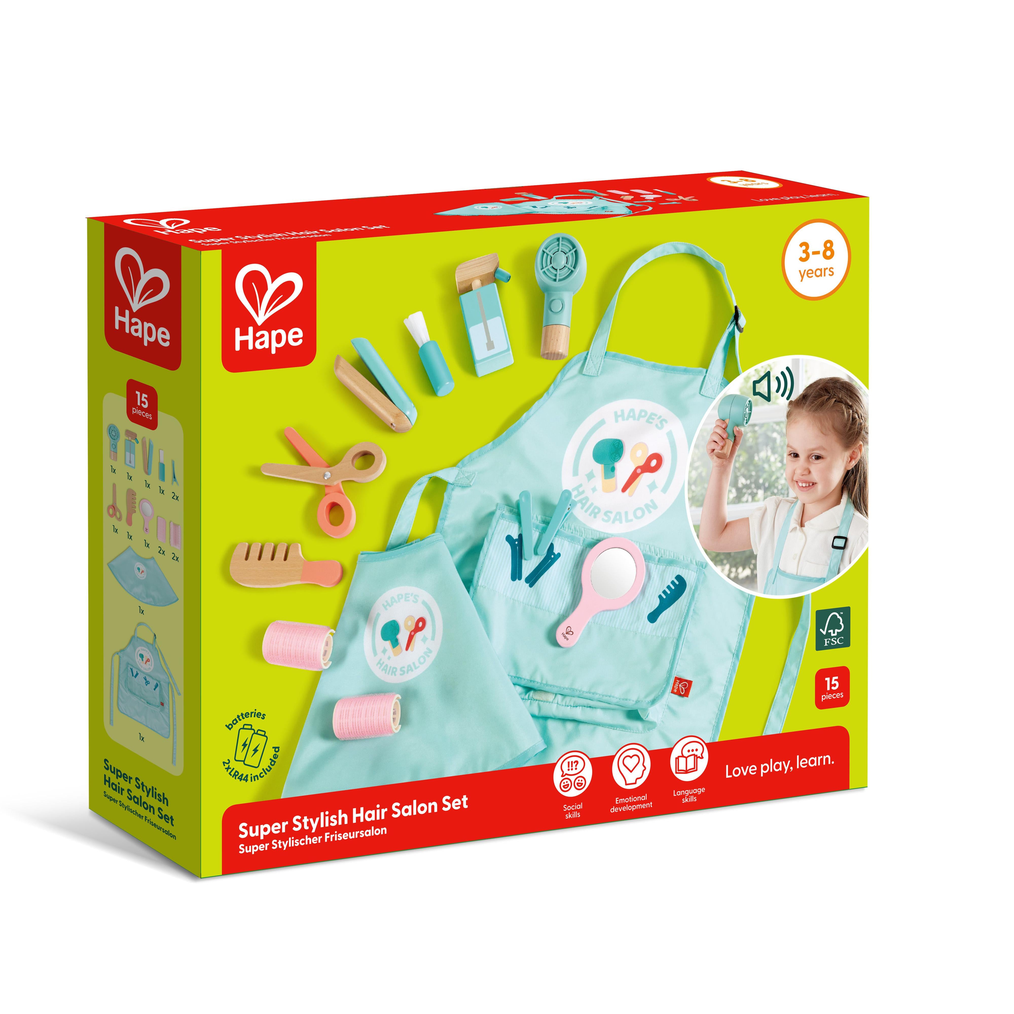 Hape Super Stylish Hair Salon Set-HAPE-Little Giant Kidz