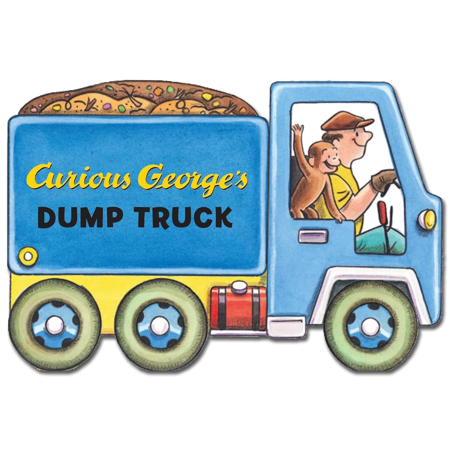 Harper Collins: Curious George's Dump Truck (Mini Movers Shaped Board Books)-HARPER COLLINS PUBLISHERS-Little Giant Kidz