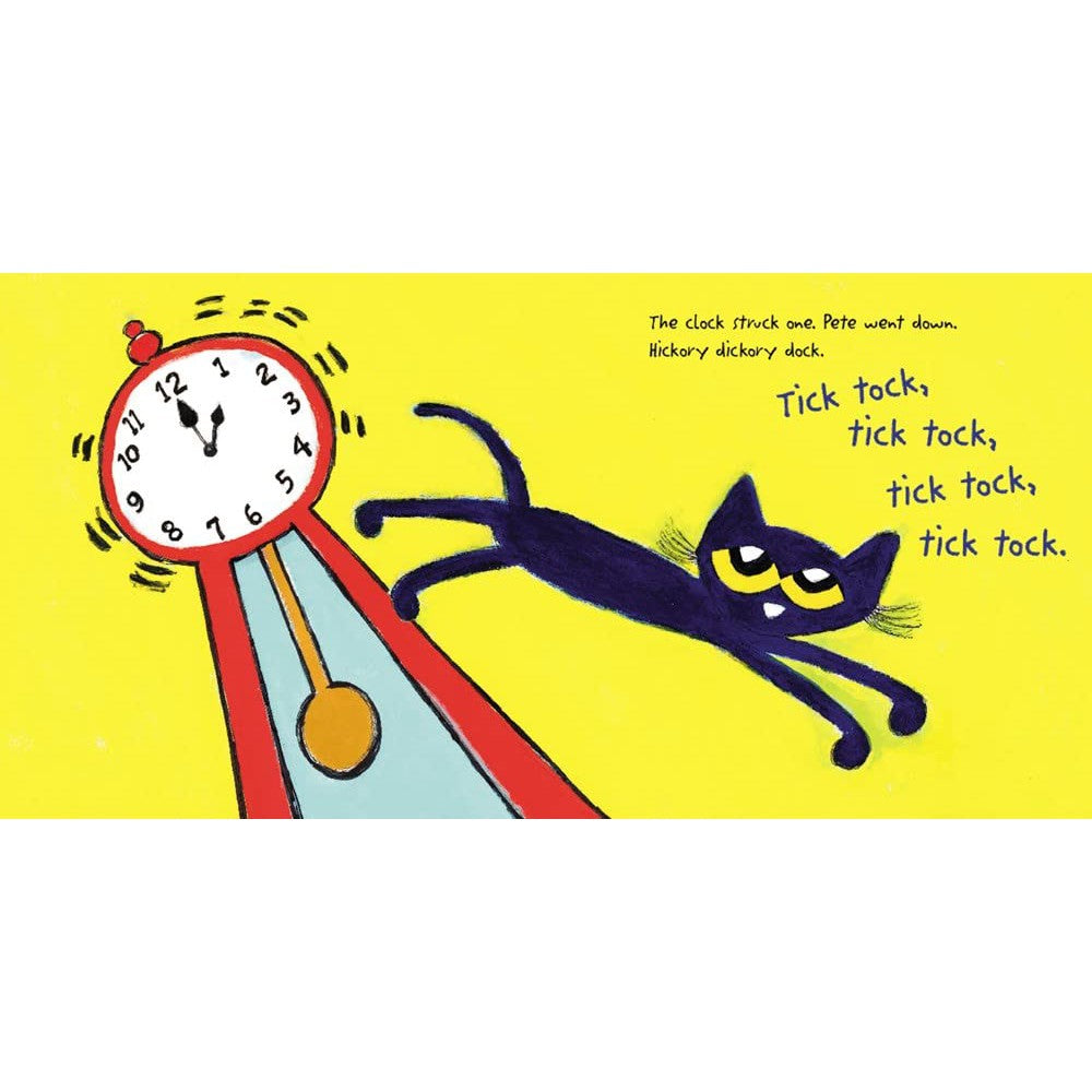 Harper Collins: Pete the Cat: Hickory Dickory Dock (Hardcover Book)-HARPER COLLINS PUBLISHERS-Little Giant Kidz