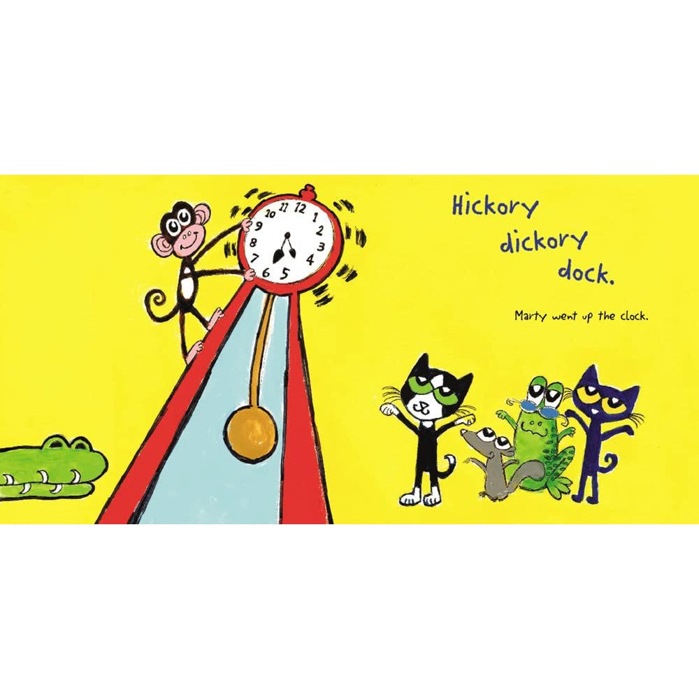 Harper Collins: Pete the Cat: Hickory Dickory Dock (Hardcover Book)-HARPER COLLINS PUBLISHERS-Little Giant Kidz