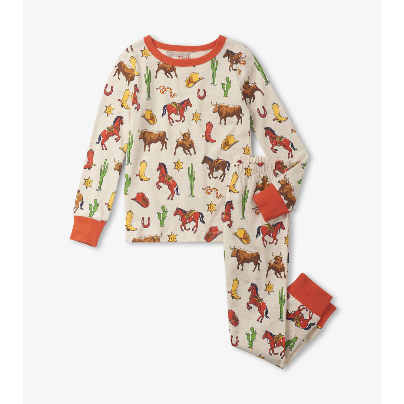 Hatley Vintage Rodeo Cotton Pajama Set-HATLEY-Little Giant Kidz