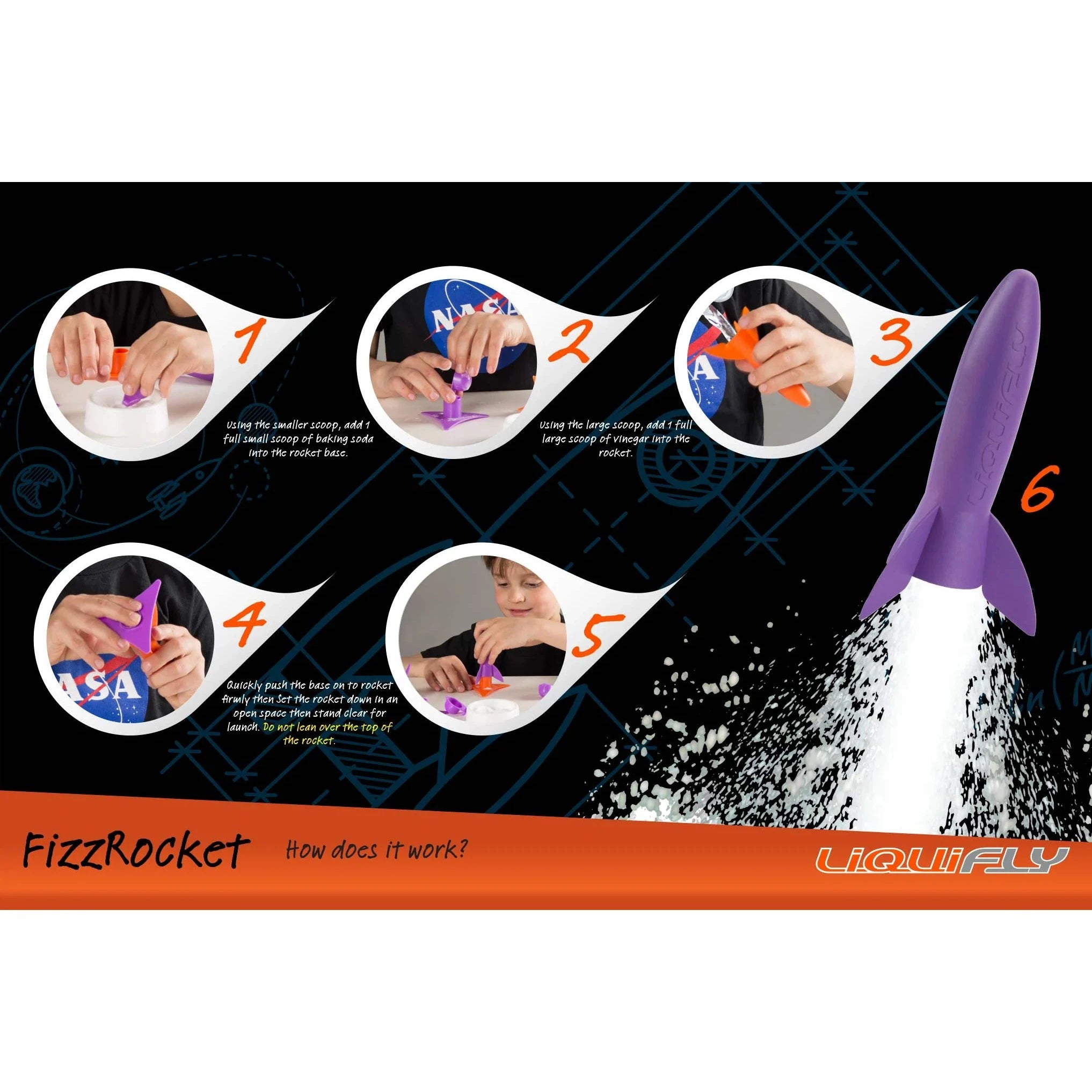 Heebie Jeebies FizzRocket Liquifly Water Rocket-Heebie Jeebies-Little Giant Kidz