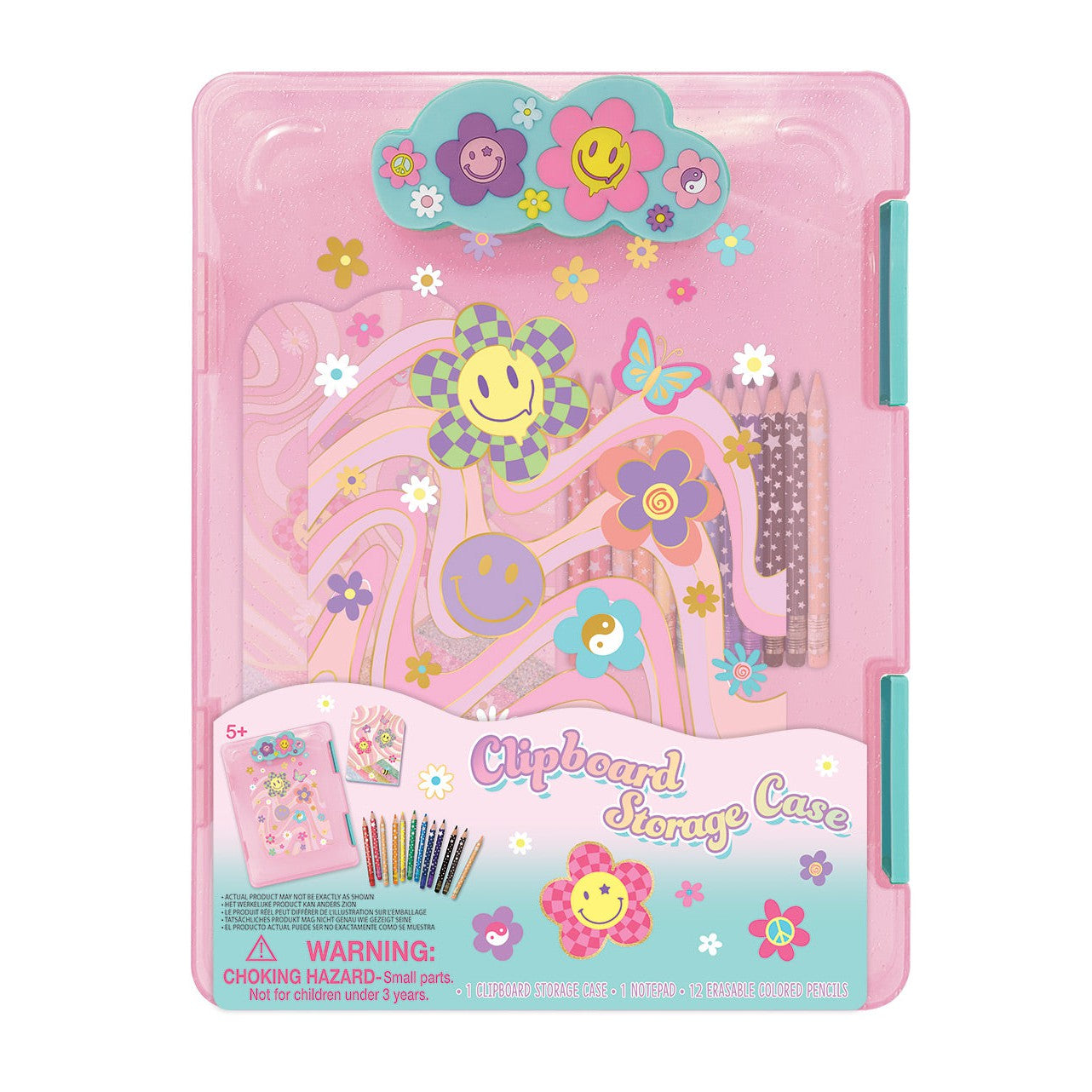 Hot Focus Clipboard Storage Case - Groovy Flower-HOT FOCUS-Little Giant Kidz