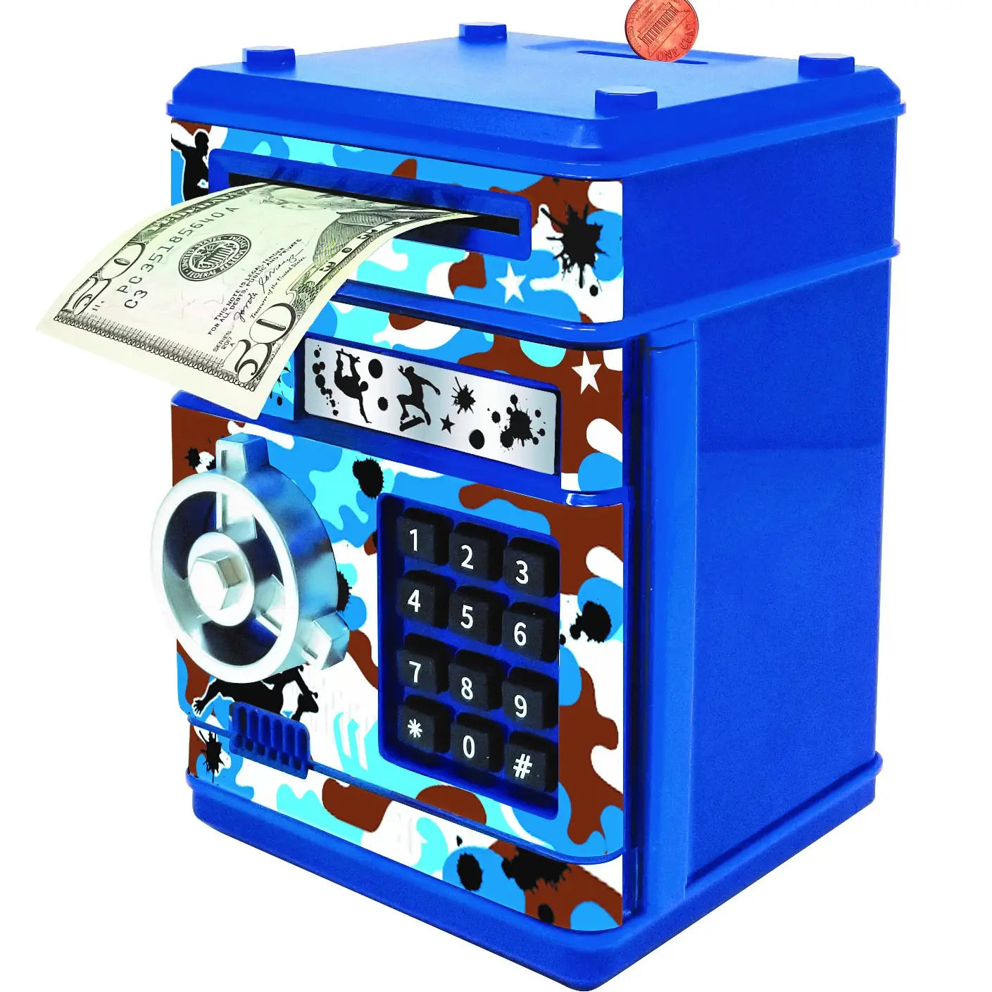 Hot Focus Digital Safe - Blue Camo-HOT FOCUS-Little Giant Kidz