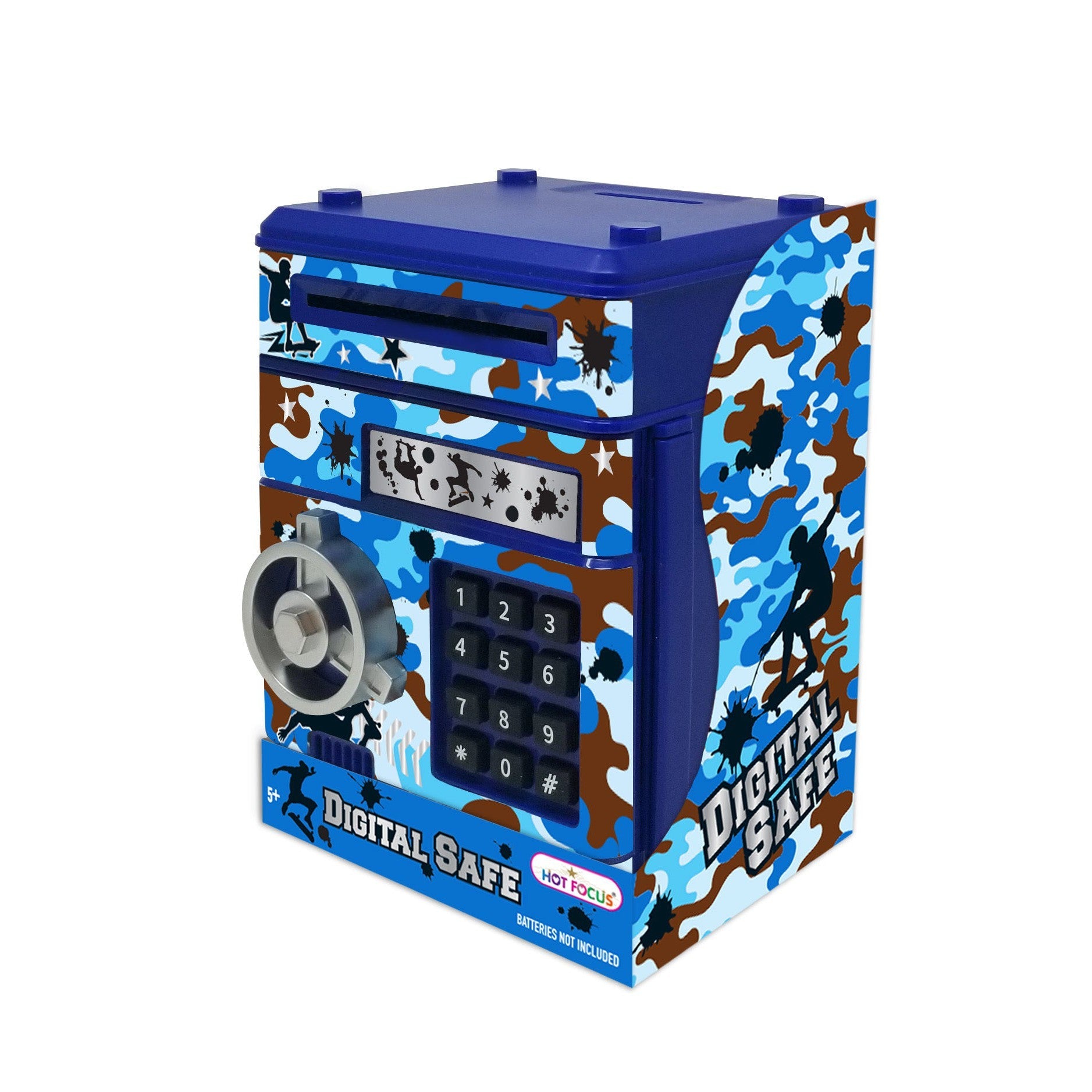 Hot Focus Digital Safe - Blue Camo-HOT FOCUS-Little Giant Kidz