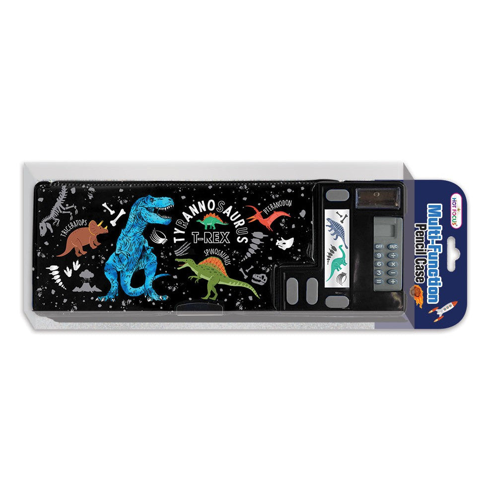 Hot Focus Multi-Function Pencil Case - Dinosaur-HOT FOCUS-Little Giant Kidz