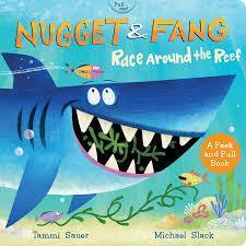 Houghton Mifflin Harcourt: Nugget & Fang Race Around the Reef (Board Book)-Houghton Mifflin Harcourt-Little Giant Kidz