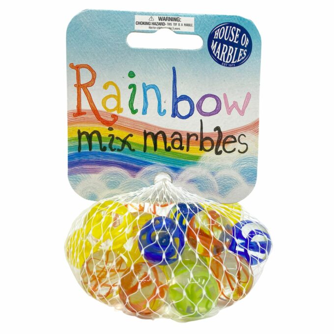 House Of Marbles Rainbow Mix Net Bag of Marbles-House Of Marbles-Little Giant Kidz